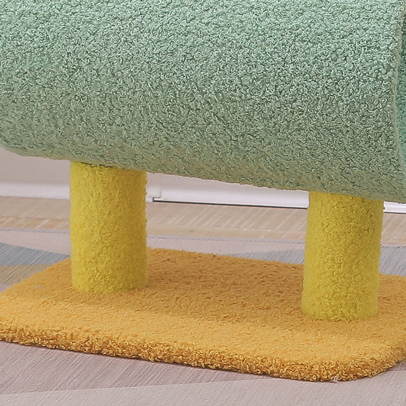 Contemporary Creative Cylindrical Chicken & Dinosaur-Shaped Fabric Sisal Paper Tube Medium-Density Fiberboard Multi-Functional Cat Tree For Bedroom