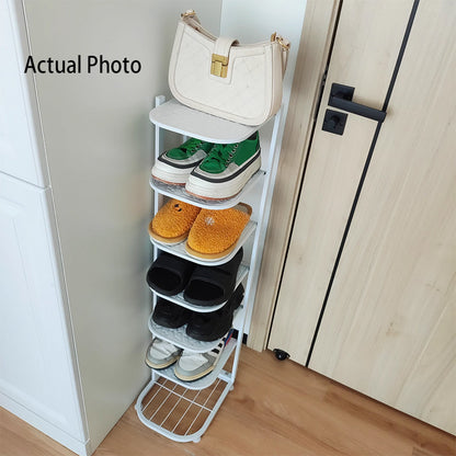 Modern Minimalist Square Pebble Pattern Iron Baking Paint Finish Shoe Storage 5/6/7/8/9/10-Tier For Entryways & Living Room