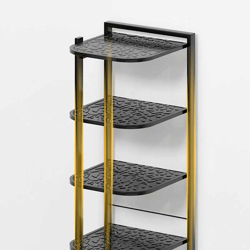 Modern Minimalist Square Pebble Pattern Iron Baking Paint Finish Shoe Storage 5/6/7/8/9/10-Tier For Entryways & Living Room
