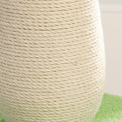 Contemporary Creative Round Sisal Rope Paper Rope Velvet Fabric Foam Medium-Density Fiberboard Cat Tree For Bedroom