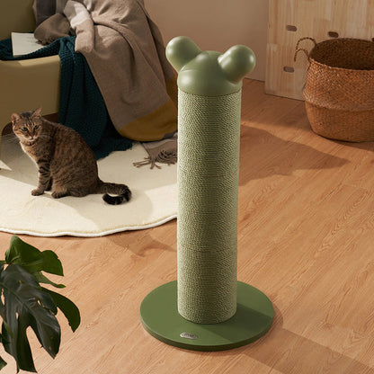 Contemporary Creative Cylinder HDPE Paper Rattan Cold-Rolled Steel Cat Tree For Bedroom