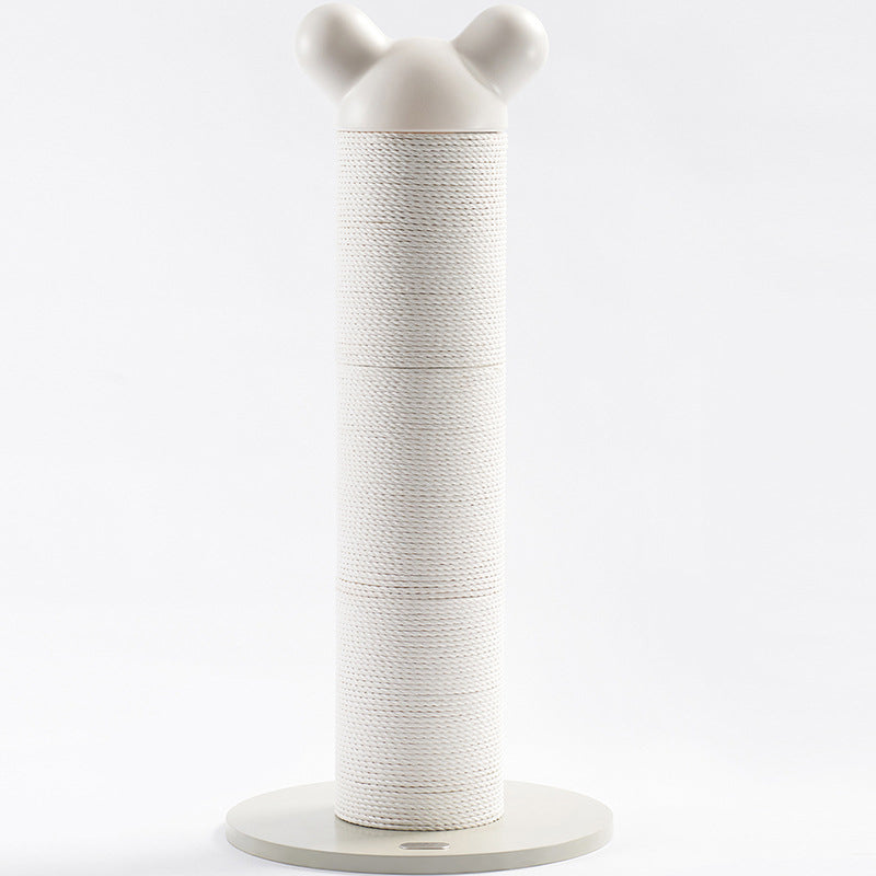 Contemporary Creative Cylinder HDPE Paper Rattan Cold-Rolled Steel Cat Tree For Bedroom