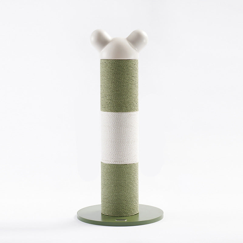 Contemporary Creative Cylinder HDPE Paper Rattan Cold-Rolled Steel Cat Tree For Bedroom