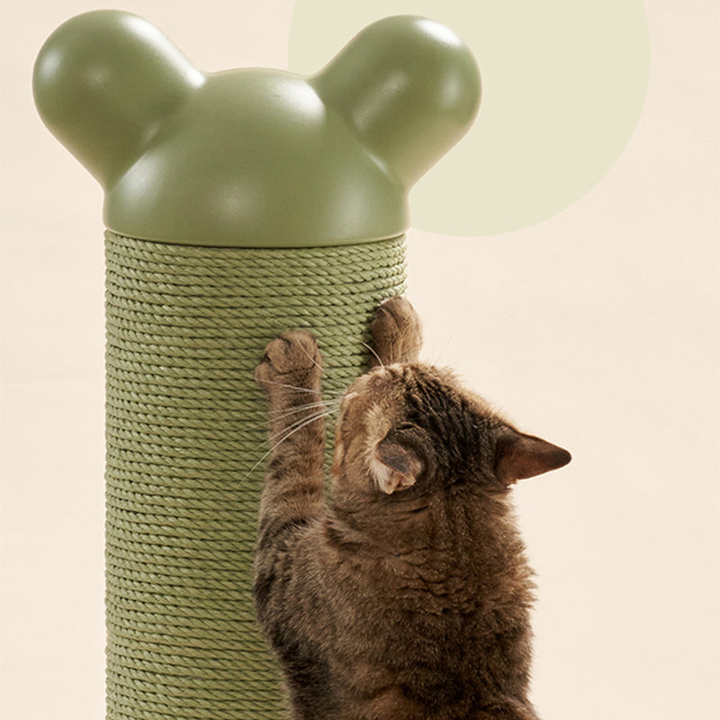 Contemporary Creative Cylinder HDPE Paper Rattan Cold-Rolled Steel Cat Tree For Bedroom