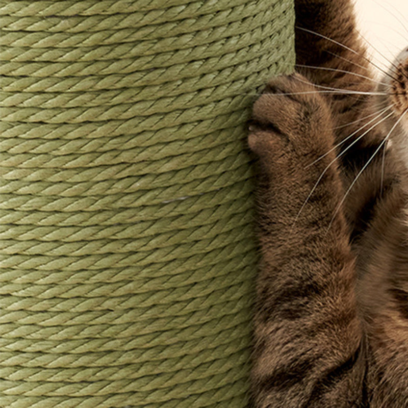 Contemporary Creative Cylinder HDPE Paper Rattan Cold-Rolled Steel Cat Tree For Bedroom