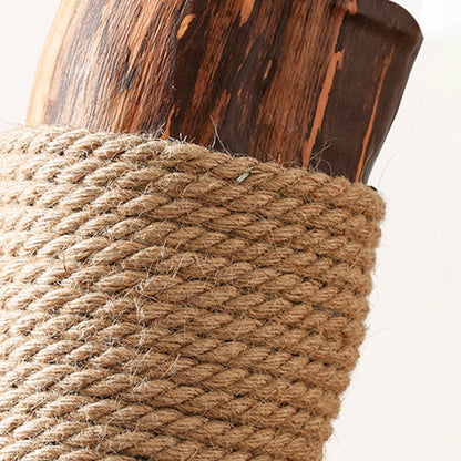 Contemporary Scandinavian Round Natural Fruitwood Particle Board Jute Velvet Fabric Multi-Functional Cat Tree 3-Tier For Living Room