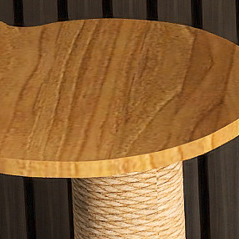 Contemporary Creative Rectangular Medium-Density Fiberboard Sisal Velvet Fabric Multi-Functional Cat Tree For Living Room