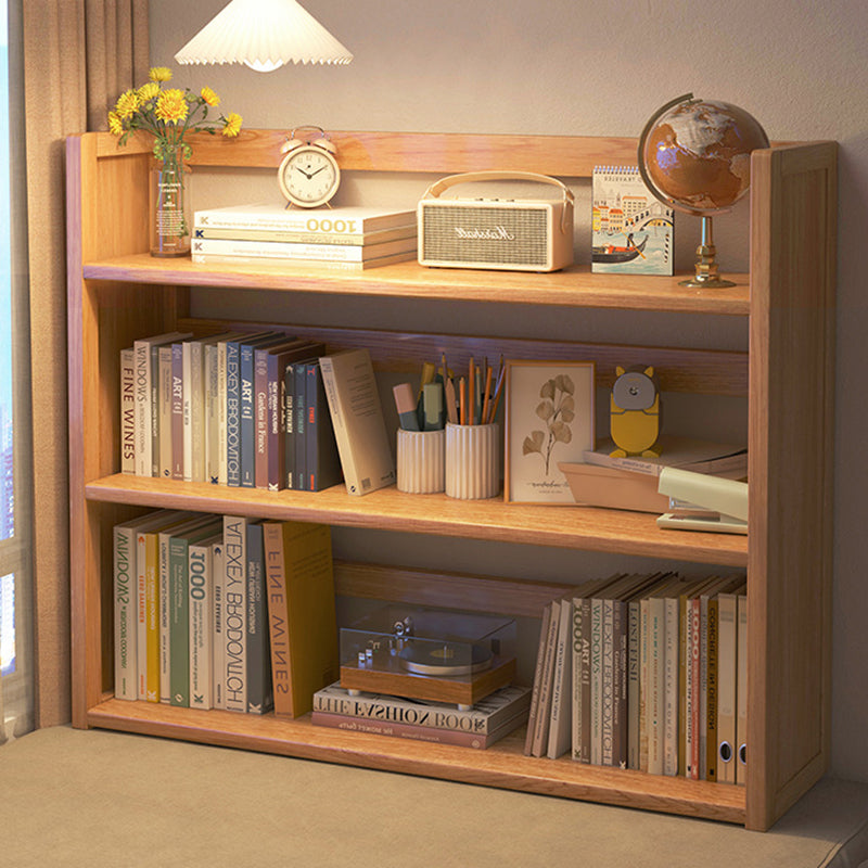 Contemporary Scandinavian Rectangular Nan Bamboo Medium-Density Fiberboard Storage Bookshelf 2/3-Tier 1-Drawer For Bedroom & Study