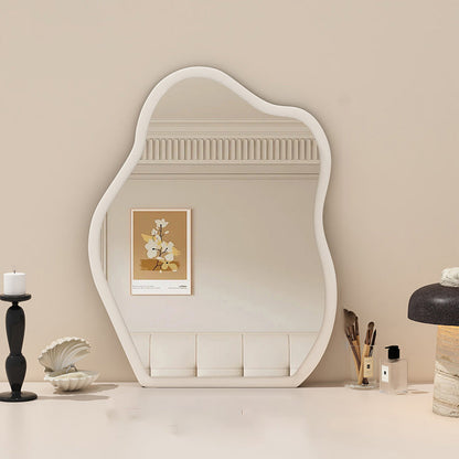 Traditional Vintage Wavy Float Glass Medium-Density Fiberboard Wall Mirror For Bedroom & Living Room