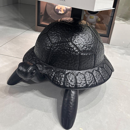 Contemporary Creative Round Turtle-Shaped Carbon Steel Bookshelf 4-Tier For Living Room