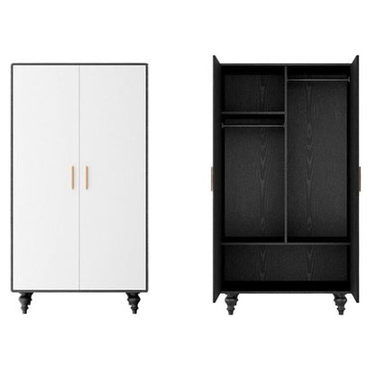 Traditional French Rectangular Solid Pine Wood Storage Cabinet 6-Cabinet For Bedroom
