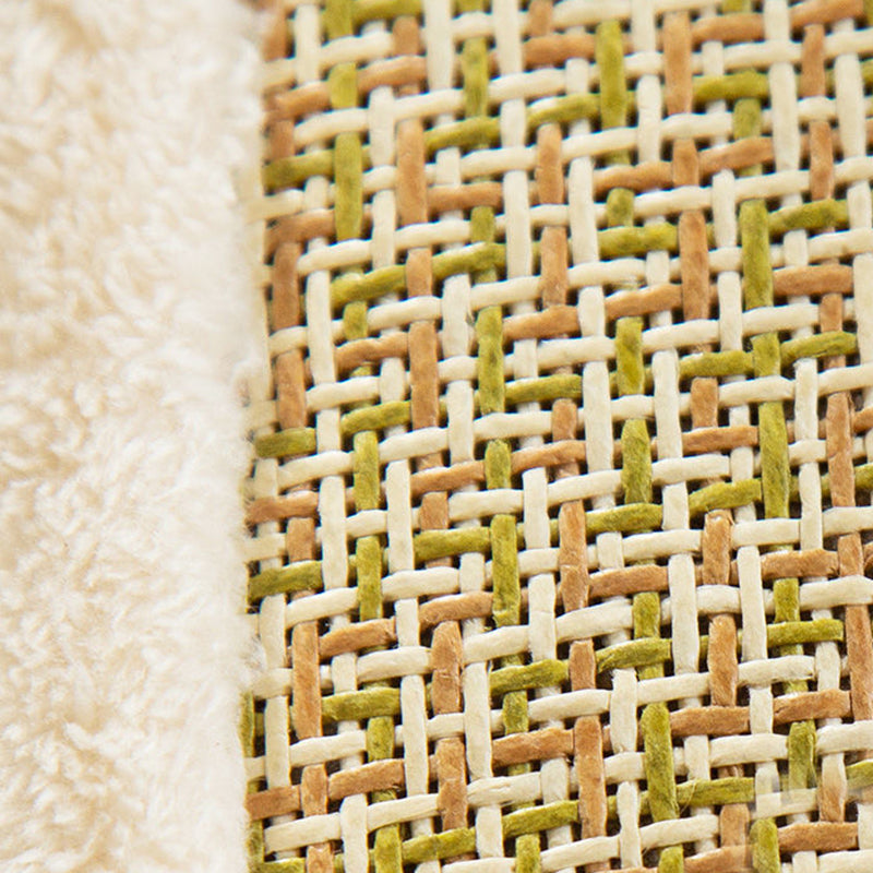 Contemporary Scandinavian Square Particle Board Fabric Jute Rattan Mat Cat Tree 3/4/5-Tier For Living Room