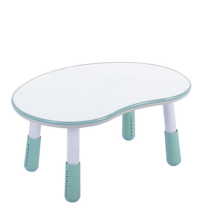 Contemporary Creative Oval Medium-Density Fiberboard PP Height-Adjustable Kids Table For Living Room & Bedroom