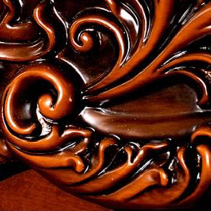 Traditional European Square Rubberwood Solid Wood Medium-Density Fiberboard Mantel For Living Room