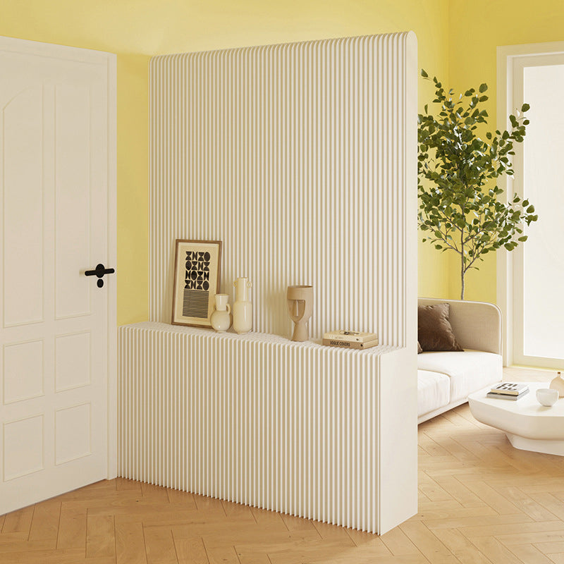 Modern Art Deco Rectangular Curved Kraft Paper Acrylic Foldable Room Divider For Living Room