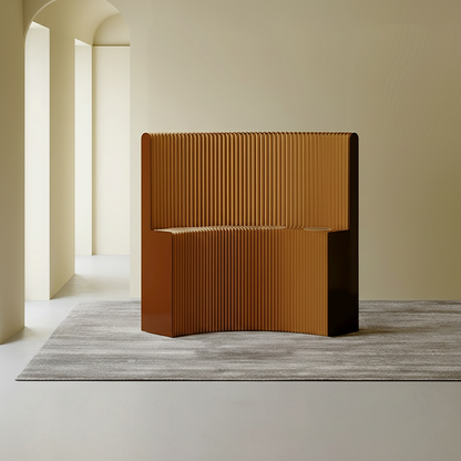 Modern Art Deco Rectangular Curved Kraft Paper Acrylic Foldable Room Divider For Living Room