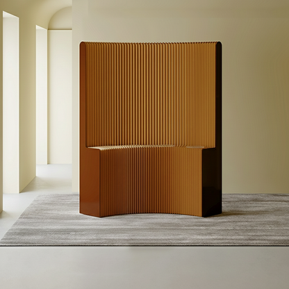 Modern Art Deco Rectangular Curved Kraft Paper Acrylic Foldable Room Divider For Living Room