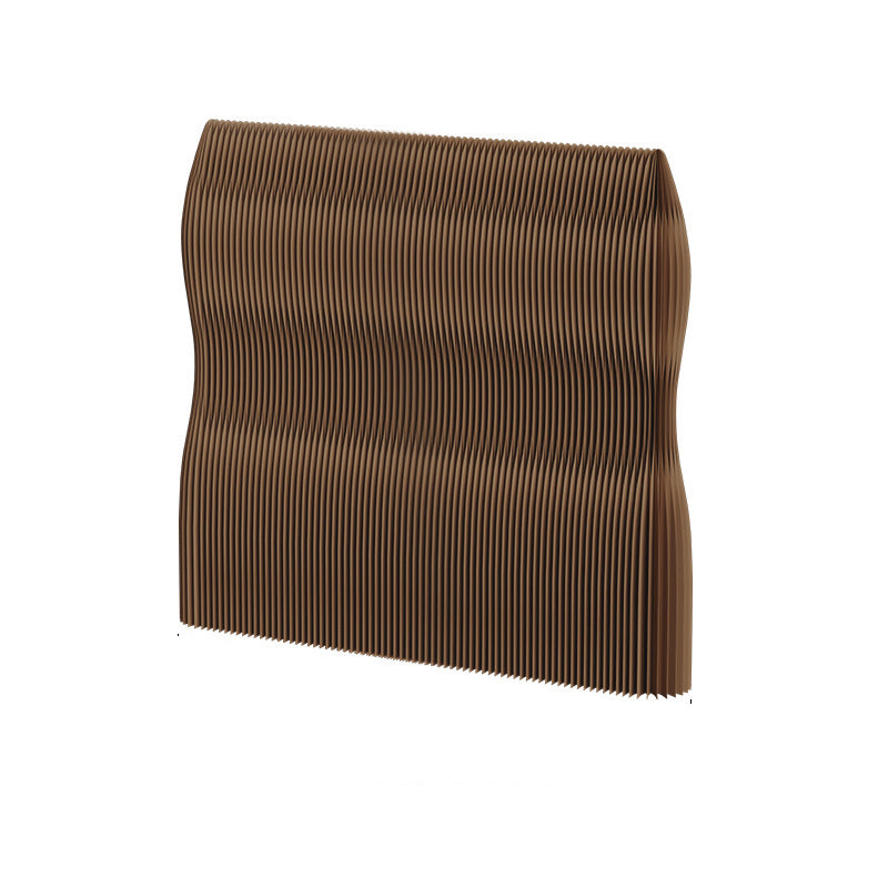 Modern Art Deco Rectangular Curved Kraft Paper Acrylic Foldable Room Divider For Living Room