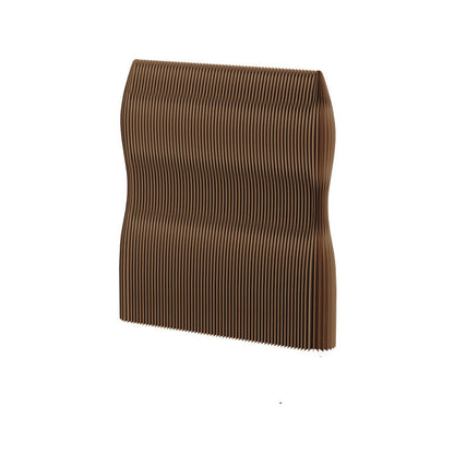 Modern Art Deco Rectangular Curved Kraft Paper Acrylic Foldable Room Divider For Living Room