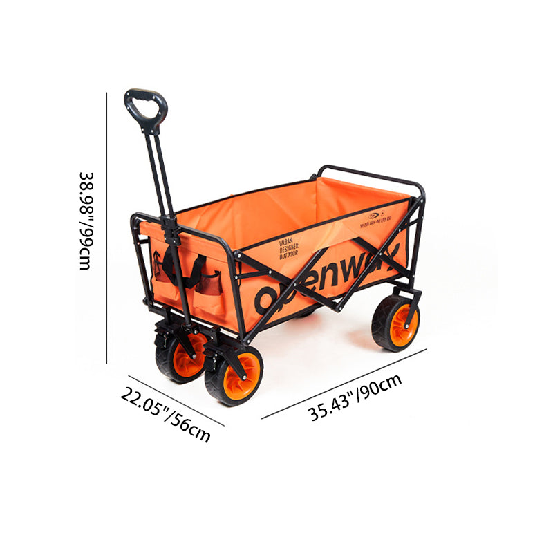 Modern Minimalist Rectangular Carbon Steel Oxford Fabric Foldable Camping Wagon For Outdoor