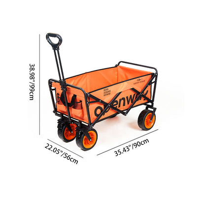 Modern Minimalist Rectangular Carbon Steel Oxford Fabric Foldable Camping Wagon For Outdoor