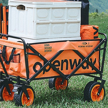Modern Minimalist Rectangular Carbon Steel Oxford Fabric Foldable Camping Wagon For Outdoor