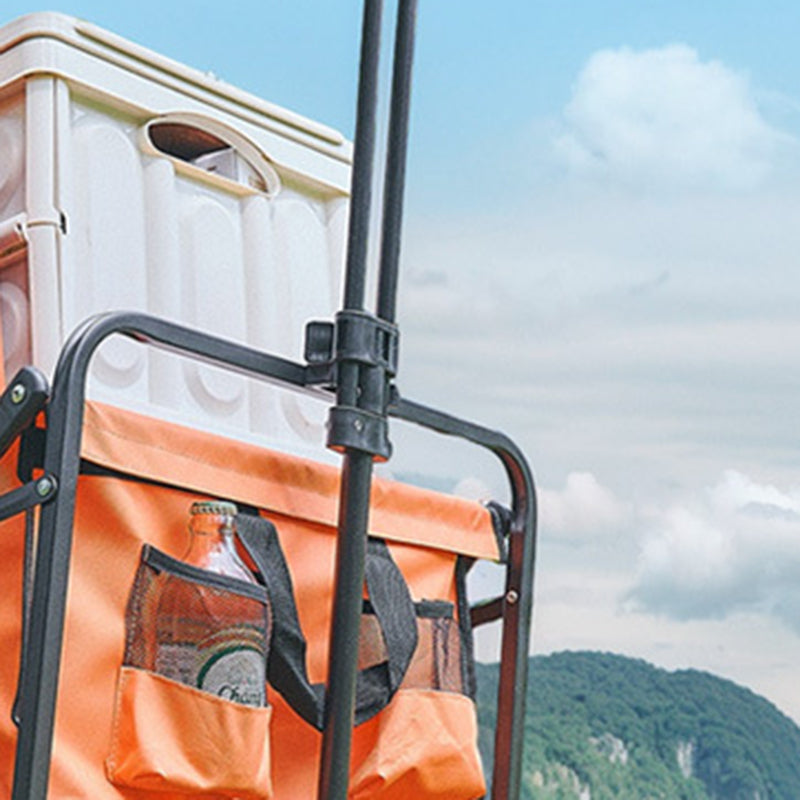 Modern Minimalist Rectangular Carbon Steel Oxford Fabric Foldable Camping Wagon For Outdoor