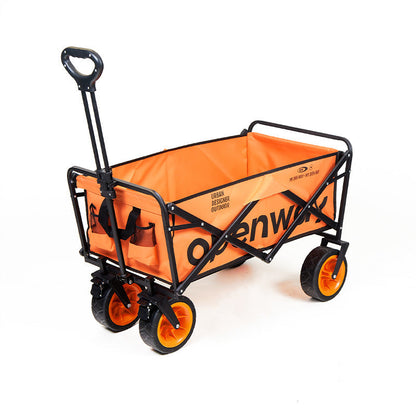 Modern Minimalist Rectangular Carbon Steel Oxford Fabric Foldable Camping Wagon For Outdoor
