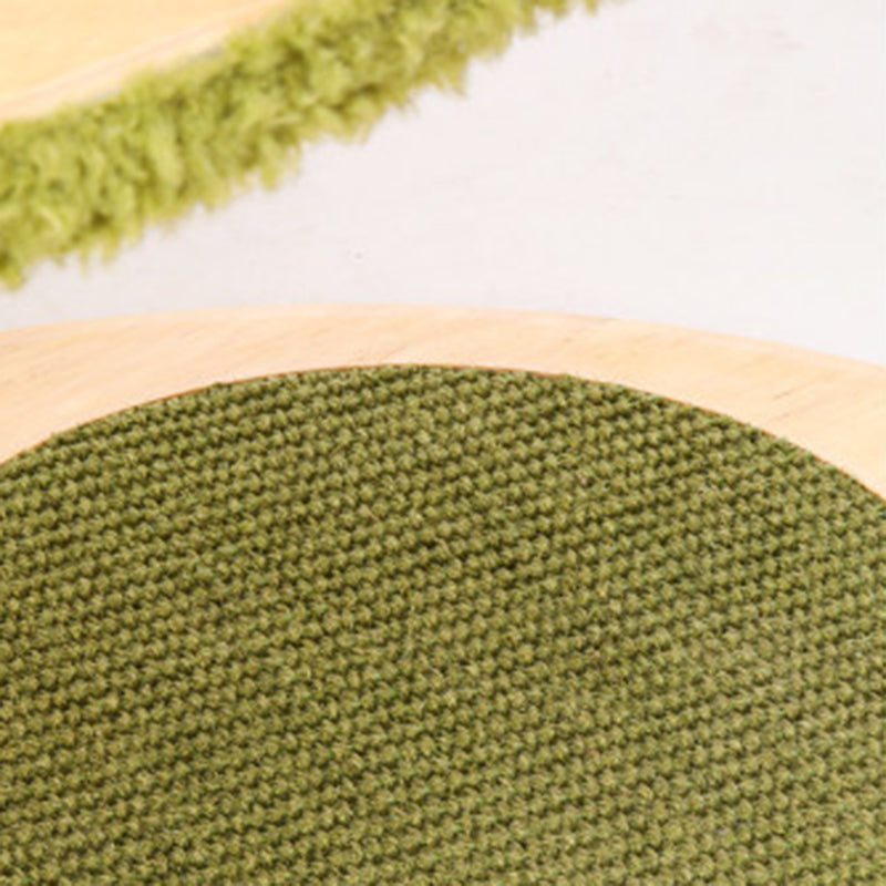 Contemporary Creative Oval Rubberwood Multi-Layer Panel Velvet Fabric Paper Rope Jute Felt Cat Tree 5-Tier For Living Room