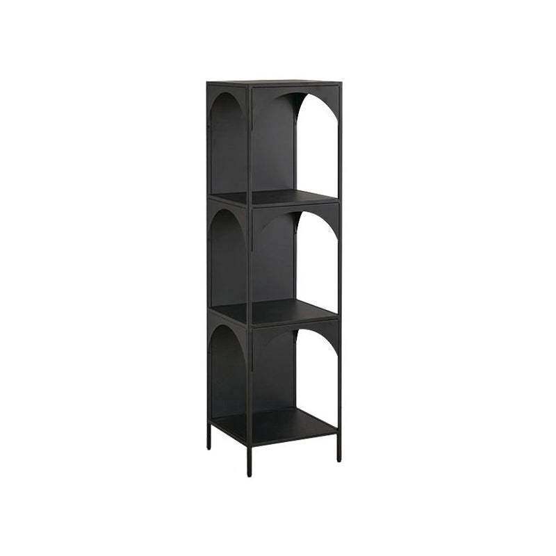 Modern Minimalist Rectangular Carbon Steel Bookshelf 1/2/3-Tier For Living Room