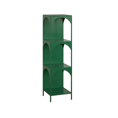 Modern Minimalist Rectangular Carbon Steel Bookshelf 1/2/3-Tier For Living Room