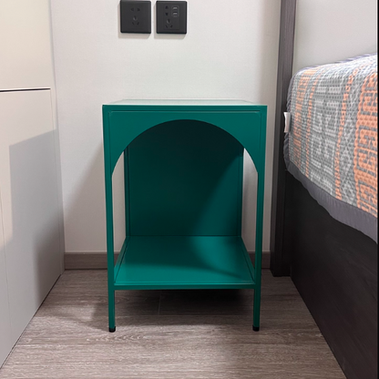 Modern Minimalist Rectangular Carbon Steel Bookshelf 1/2/3-Tier For Living Room