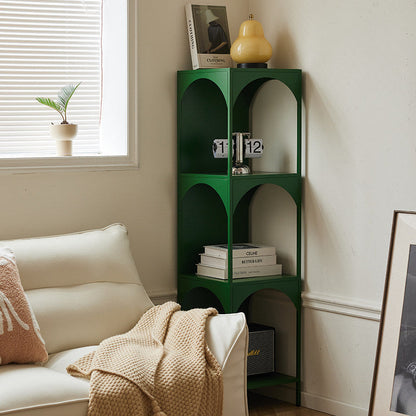Modern Minimalist Rectangular Carbon Steel Bookshelf 1/2/3-Tier For Living Room