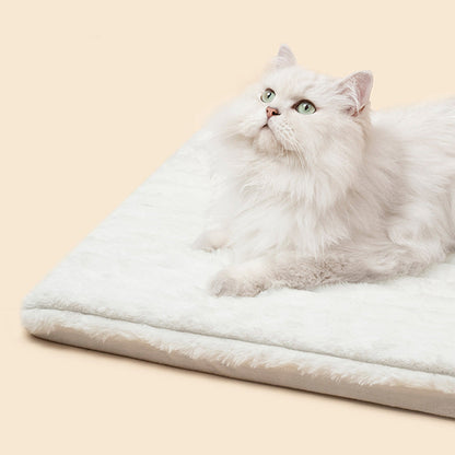 Contemporary Scandinavian Triangular Iron Velvet Fabric Foldable Cat Bed For Living Room & Bedroom