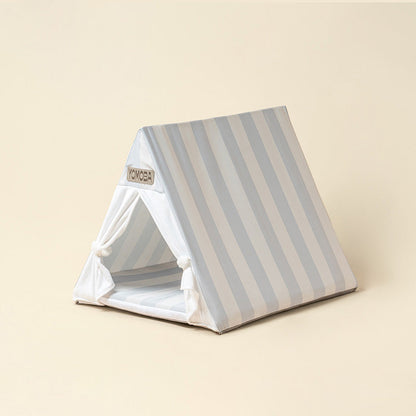 Contemporary Scandinavian Triangular Iron Velvet Fabric Foldable Cat Bed For Living Room & Bedroom