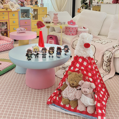 Contemporary Creative Triangle Velvet Linen Polyester Christmas Tent Cat Bed For Bedroom