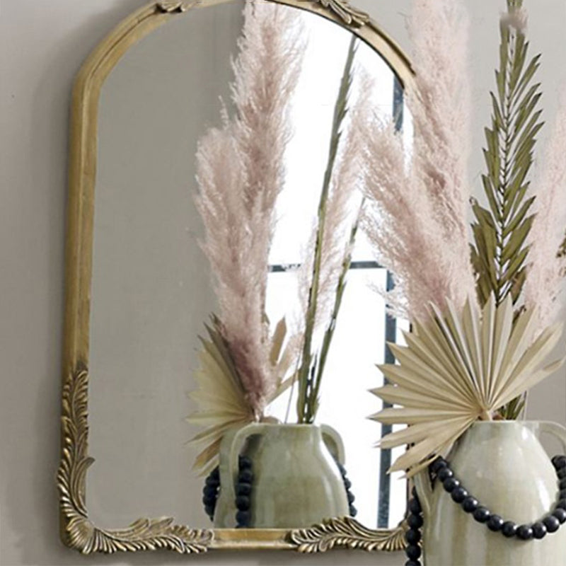 Traditional French Rectangular Medium-Density Fiberboard HD Silver Mirror Wall Mirror For Living Room & Bedroom