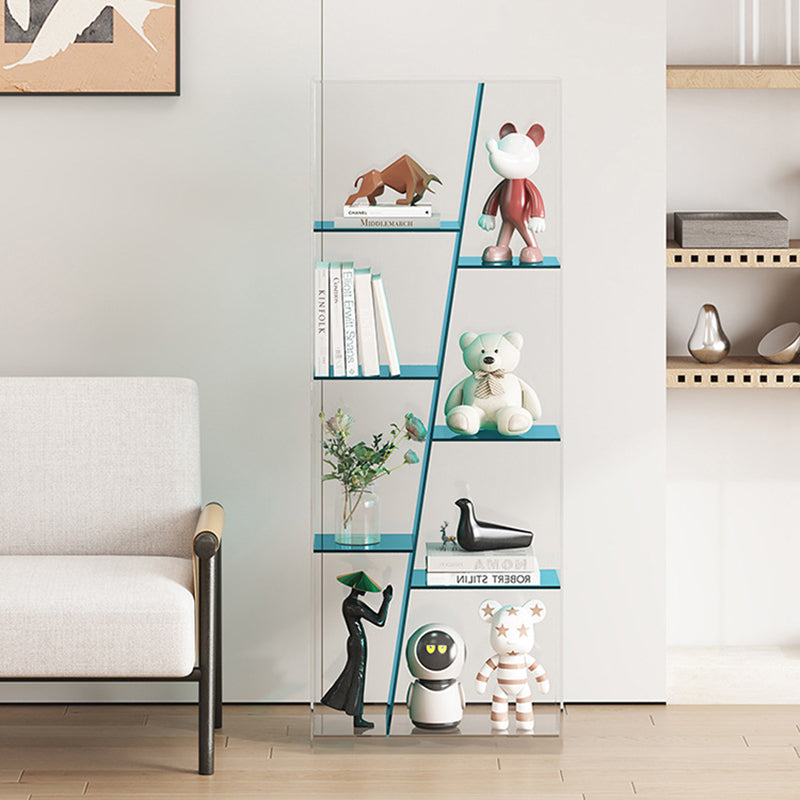 Modern Luxury Rectangular Acrylic Storage Bookshelf 3/4-Tier For Living Room & Bedroom