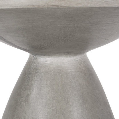 Modern Minimalist Round Magnesium Oxide End Table Sturdy Durable For Living Room