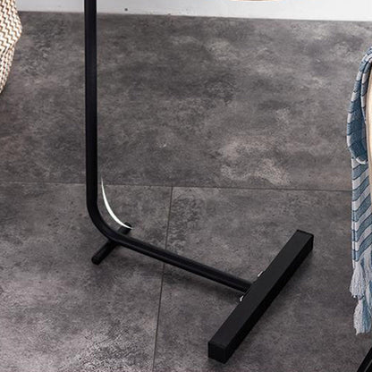 Modern Minimalist Curved Stainless Steel Medium Density Fiberboard Side Table Stable Durable For Living Room