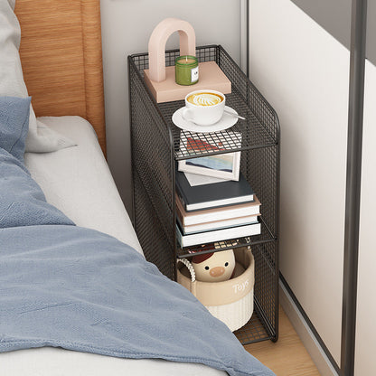 Modern Minimalist Rectangular Iron Side Table 3-Tier Stable Durable For Living Room