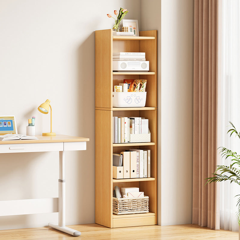 Modern Minimalist Rectangular Medium Density Fiberboard Bookshelves 3/4/5-Tier For Living Room