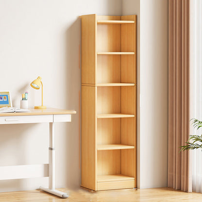 Modern Minimalist Rectangular Medium Density Fiberboard Bookshelves 3/4/5-Tier For Living Room