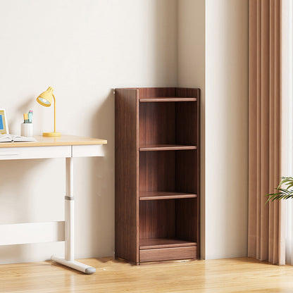Modern Minimalist Rectangular Medium Density Fiberboard Bookshelves 3/4/5-Tier For Living Room