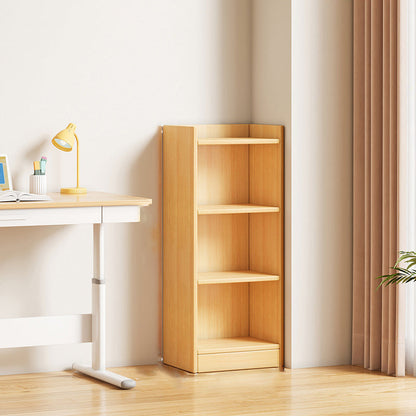 Modern Minimalist Rectangular Medium Density Fiberboard Bookshelves 3/4/5-Tier For Living Room