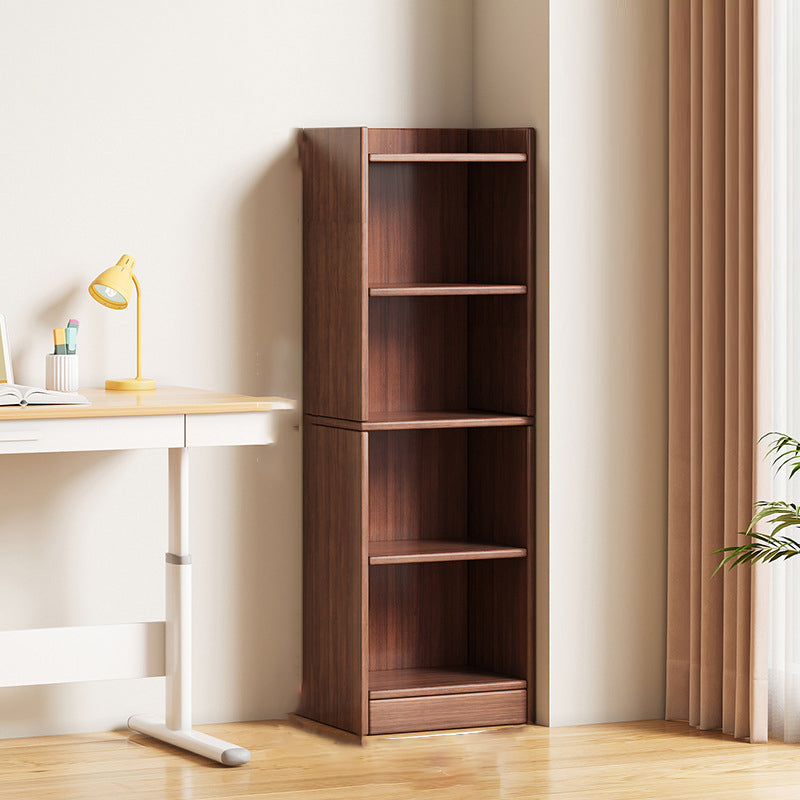 Modern Minimalist Rectangular Medium Density Fiberboard Bookshelves 3/4/5-Tier For Living Room