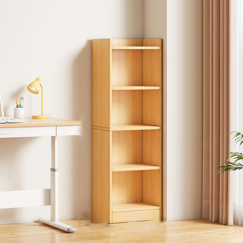 Modern Minimalist Rectangular Medium Density Fiberboard Bookshelves 3/4/5-Tier For Living Room