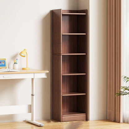 Modern Minimalist Rectangular Medium Density Fiberboard Bookshelves 3/4/5-Tier For Living Room