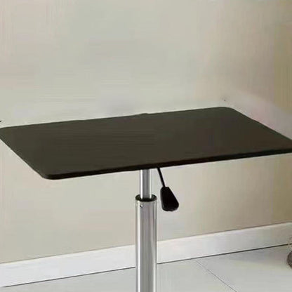 Modern Minimalist Rectangular Medium Density Fiberboard Steel Plastic Side Table Height-Adjustable Movable For Bedroom