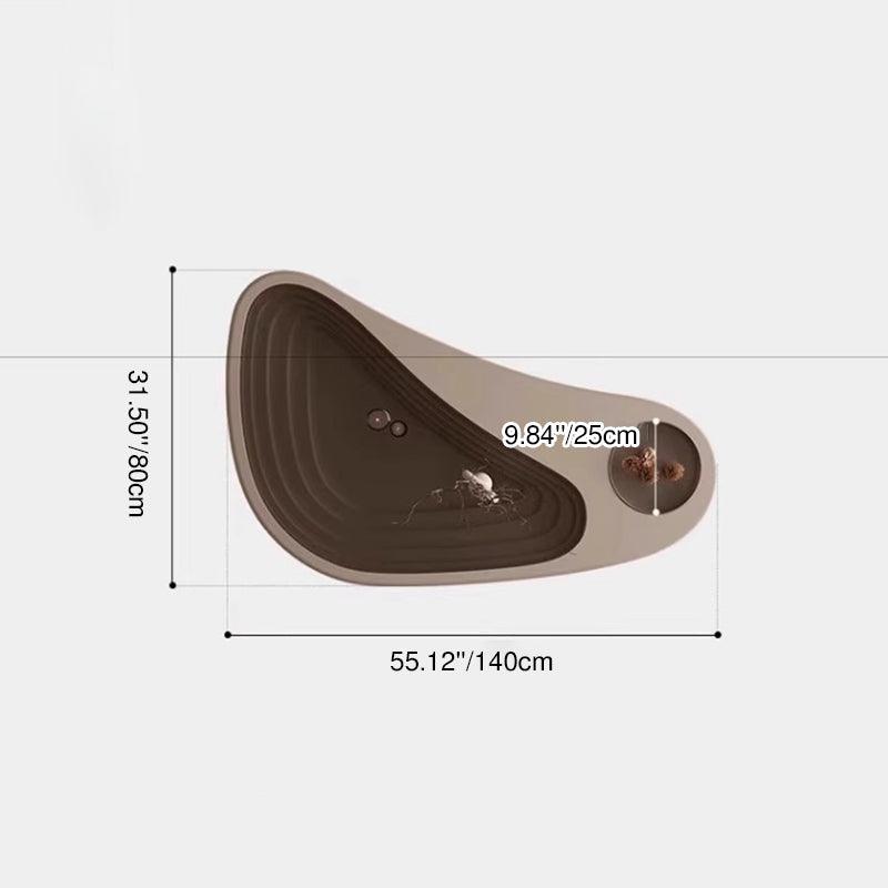 Modern Luxury Unique-Shaped Plywood Glass Stainless Steel Coffee Table For Living Room